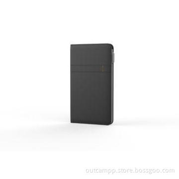 High mAh Leather Smartphone Power Bank With 2 Usb Output An